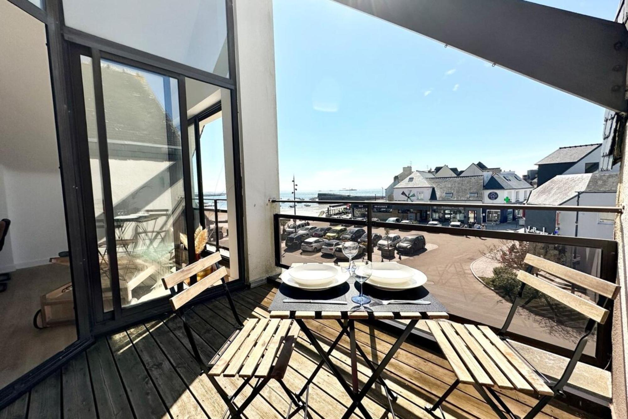 T2 Neuf Top Cocooning Terrasse - Face A La Mer Ploemeur Exterior photo